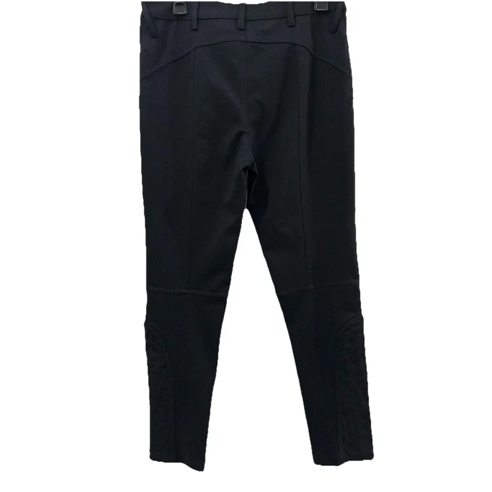 FREE PEOPLE Size 31 Pants Black bird button stretch skinny Legs pockets